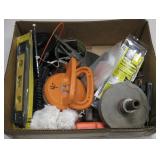 Box Lot Of Tools & Hardware