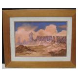 Framed Mixed Media SW Art - Gere Leeds Cox