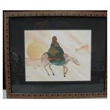 Framed Native American SW Print - 21.5" x 17.5"