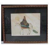 Framed Native American SW Print - 21.5" x 17.5"
