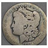 1884-O Silver Morgan Dollar - New Orleans Minted