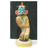 10.5" Tall Wood Eagle Hopi Kachina - Signed