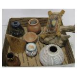 Southwest Pottery & Wood Decor - Some Signed