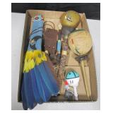 Lot Of Native American Rattles, Pouch & More