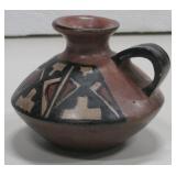 3" TAll Native American Jar - Signed