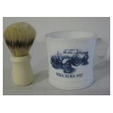 Surrey Milk Glass Shaving Mug & Brush