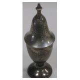8" Tall Silver Plated Sugar / Cheese Shaker