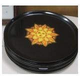 Lot of 8 Vintage Couroc Trays - 10.5"