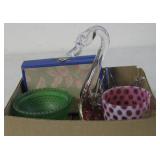 Asian Small Spoons, Glass Swan & More