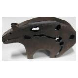 Metal Bear Art - 11" x 2" x 7"