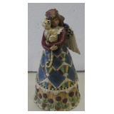 8.5" Jim Shore Resin  Angel w/ Cat