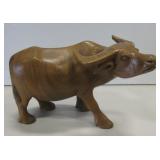 Bicoop Woodcraft Monkeypod Wood Ox Carving
