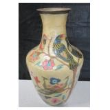 11" Tall Cloisonne Birds Motif Vase - India