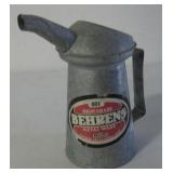 Vtg Behrens Galvanized Metal 1 Qt. Oil Dispenser