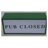 Pub Open / Closed 2-Sided Light - 12" x 4" x 5"