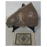 Petroglyph Art On Stone & Other SW Decor