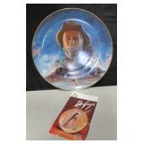 10.25" Dia. DeGrazia Plate - DeGrazia & His Mtn.