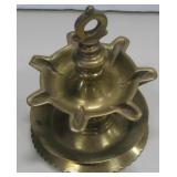 7" Tall Heavy Brass Ashtray