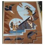 12 Southwest 6" Tiles - Mural - Made in Italy