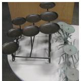 2 Metal Multi-Candle Holders