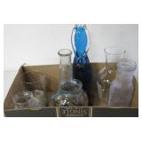 10.5" Art Glass Figurine, Vtg Bottles & Glassware