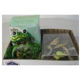 Frog Wall Hanging, Butterfly Display & Wind Chimes