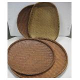 Lot Of 4 Wheat Chaff Separating Baskets
