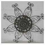 24.5" Diameter Wrought Iron Wall Decor
