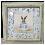 13" X 13" Coldwater Creek Print-Teacup Bunnies