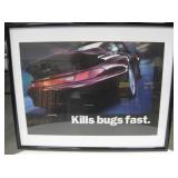 Metal Framed Turbo Advertising Poster - 30" x 24"
