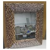 18.5" x 21.5" Cheetah Pattern Framed Mirror