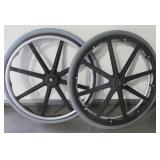Pair Of 24" Wheelchair Wheels - Sunrise Medical