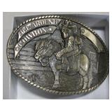 Brass "All Around Cowboy" Belt Buckle