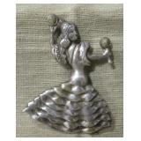 Old Mexico Silver Brooch