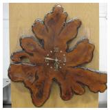 Large Tree Slice Clock - Works - 27" x 26"