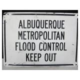 14" x 10" Metal Flood Control Sign