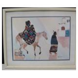 Framed Native American SW Print - 21" x 17"