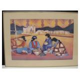 Framed Native American SW Print - 36" x 26"