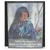 Framed Santa Fe Festival Of Arts Poster 18" x 23"