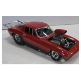 Hot Wheels Red Pro Street Corvette 1:18