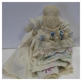Antique Hand Stitched Doll - 16" Tall