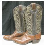 Pair Of Tony Lama Leather Western Boots - Size 8B