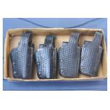 Galco Black Leather Duty Holsters - 4-Right Handed