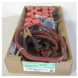 Jars Of Hardware, Jumper Cables & More