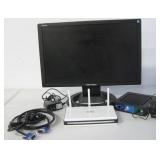 19" Flatscreen Monitor & Other Computer Equipment