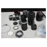 Minolta XG-1 SLR Film Camera w/ Lenses