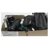 Olympus OM-1 SLR Film Camera w/ Lenses & More