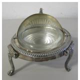 5" X 4" Silver Plate Butter Dish