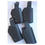 4 Galco (R) 88-008K Black Leather Pistol Holsters