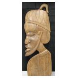Wooden Etched African Style Profile Wall Panel